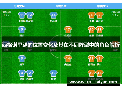 西格诺里踢的位置变化及其在不同阵型中的角色解析